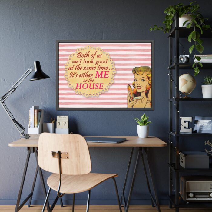 Glamorous Retro Woman With Humourous Sign Framed Poster - Image 7