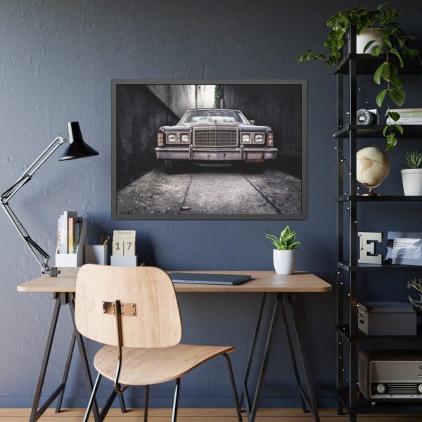 93855-262.jpg Car Vintage Parking Narrow Framed Poster