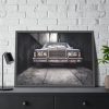 93855-263.jpg Car Vintage Parking Narrow Framed Poster
