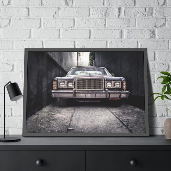 93855-263.jpg Car Vintage Parking Narrow Framed Poster