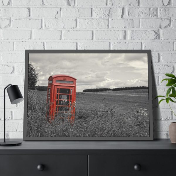 93855-271.jpg Red Telephone Booth Framed Poster