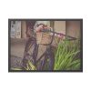 93855-276.jpg Flowers on Bicycle Framed Poster