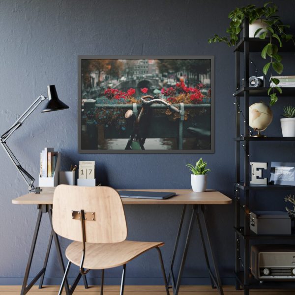 93855-286.jpg Vintage Bike Flowers Framed Poster