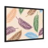 Tropical Leaves Pattern Framed Poster