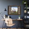 Autumn Outlook Landscape Fog Framed Poster