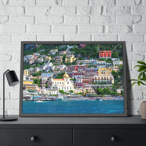 93855-3.jpg Positano Coast in Italy Framed Poster