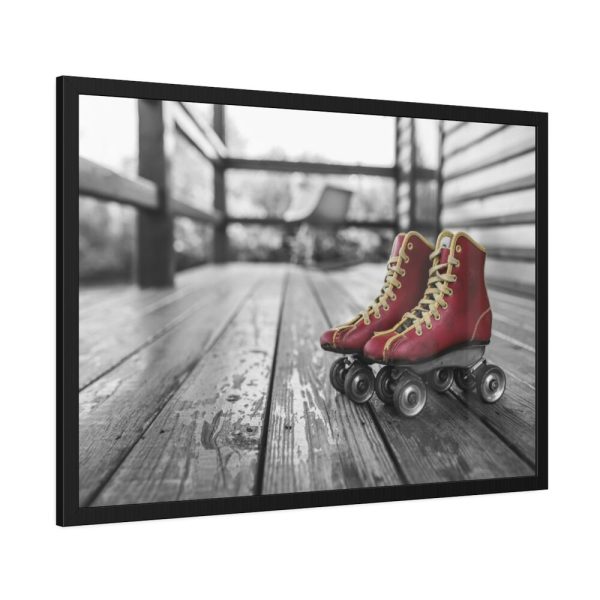 93855-301.jpg Vintage Rollerblades Framed Poster
