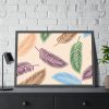 Tropical Leaves Pattern Framed Poster