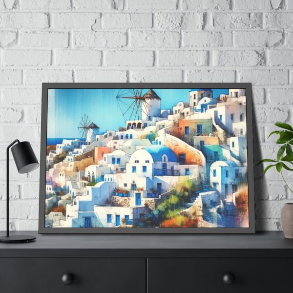Beautiful Greek Island II Framed Poster