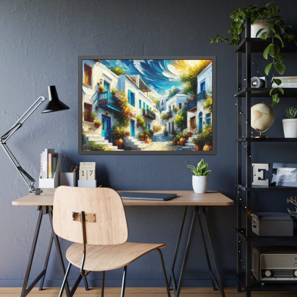 93855-322.jpg Greek Street Mood Framed Poster