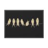 Birds Vintage Music Framed Poster