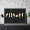 Birds Vintage Music Framed Poster