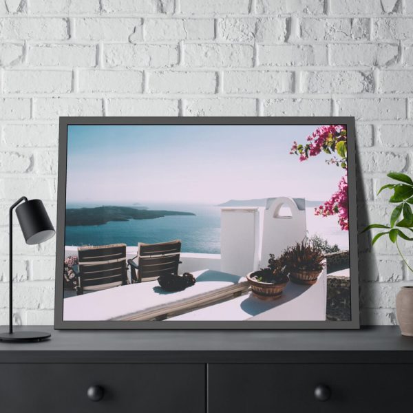 93855-331.jpg Sea Vacation Greece Framed Poster