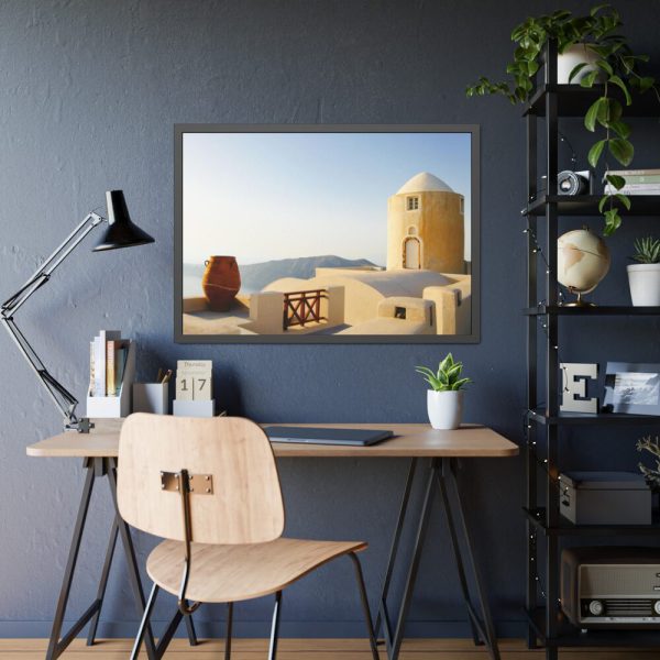 93855-334.jpg Beautiful Architecture in Greece Framed Poster