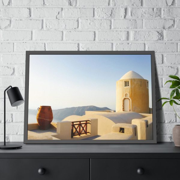 93855-335.jpg Beautiful Architecture in Greece Framed Poster