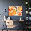 93855-34.jpg Orange Yellow Abstract Artwork Framed Poster