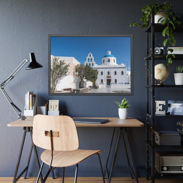 93855-362.jpg Church in Santorini Framed Poster