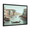 93855-389.jpg Tourists in a Gondola in Venice, Italy Framed Poster