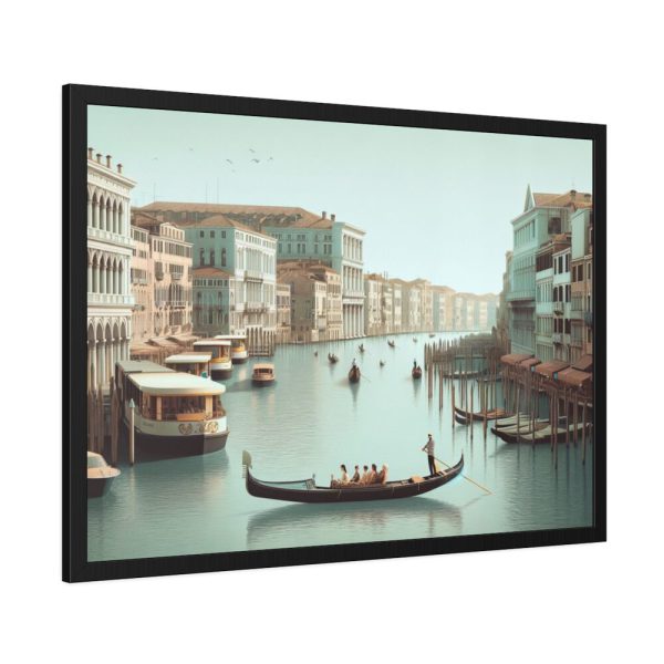 93855-389.jpg Tourists in a Gondola in Venice, Italy Framed Poster