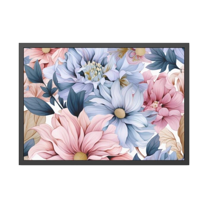 Vintage Seamless Floral Pattern Framed Poster - Image 5