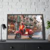 93855-403.jpg Red Vespa in Italy II Framed Poster