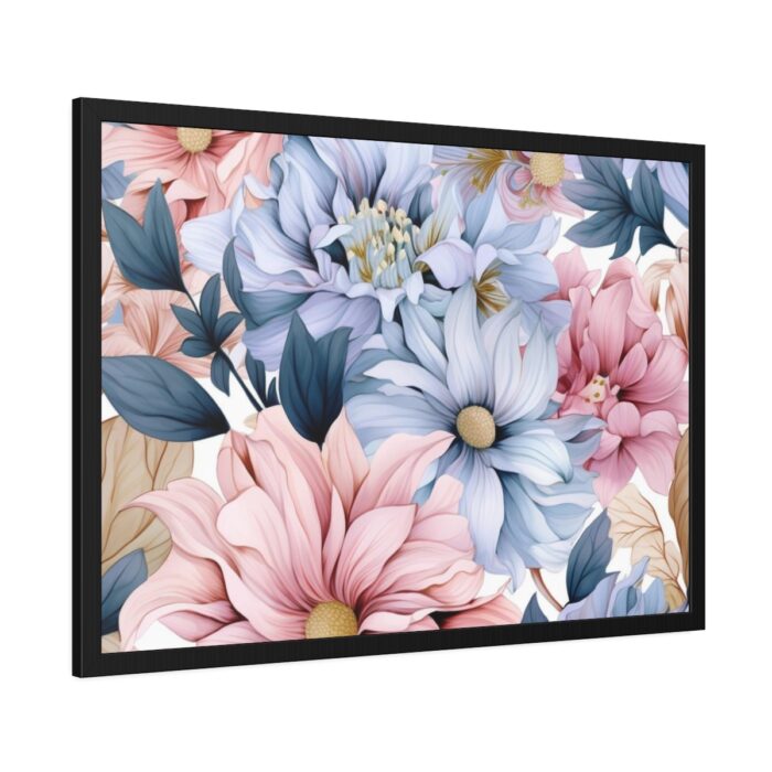 Vintage Seamless Floral Pattern Framed Poster - Image 6