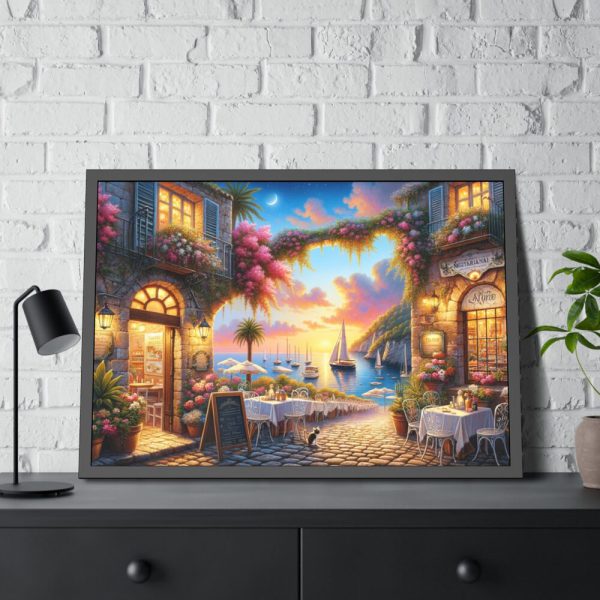 Simpatico Tavern in Italy Framed Poster