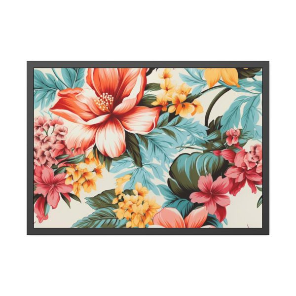 93855-44.jpg Large Flower Seamless Pattern Framed Poster
