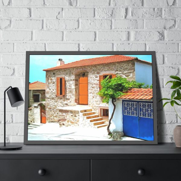 93855-443.jpg Greece Lesbos Mytilene Stone Framed Poster