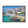 93855-460.jpg Greek Coastal Town Framed Poster