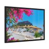 Lindos And Flowers Framed Poster