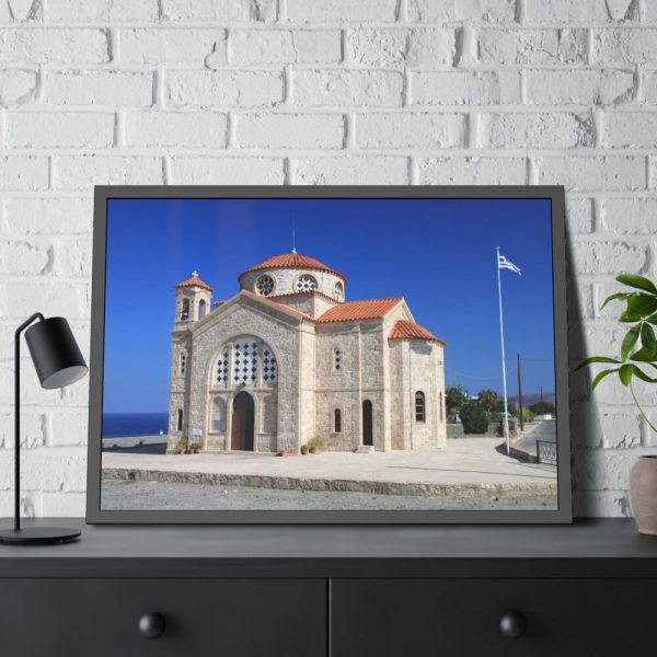 Church in Agios Georgios Framed Poster