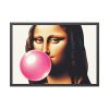 93855-472.jpg Mona Lisa With Bubblegum Framed Poster