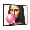 93855-473.jpg Mona Lisa With Bubblegum Framed Poster