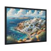 93855-485.jpg Greek Island With Sea Landscape Framed Poster