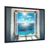 View of the Sea From the Window in Greece Framed Poster
