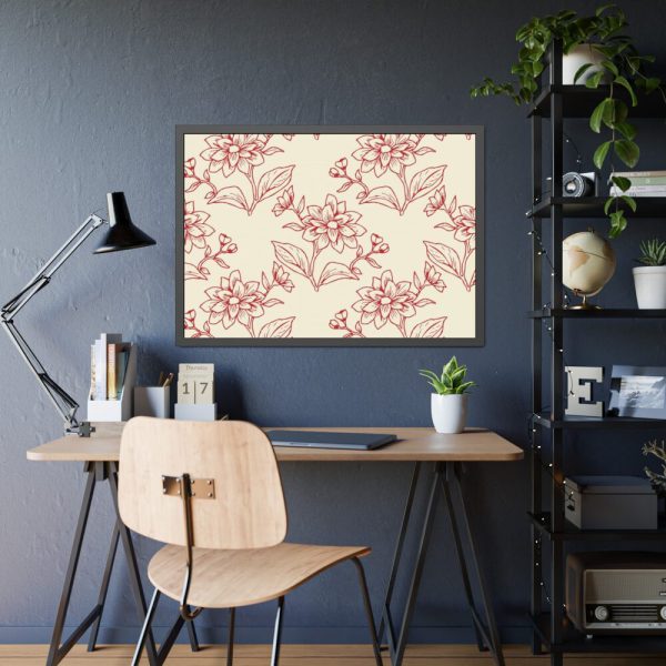 93855-50.jpg Floral Botanical Pattern Framed Poster