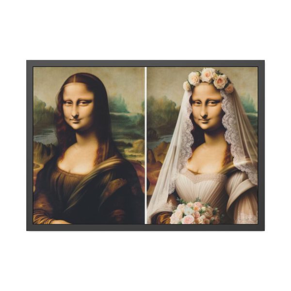 93855-508.jpg Mona Lisa Reimagined as a Bride Framed Poster