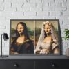 93855-511.jpg Mona Lisa Reimagined as a Bride Framed Poster