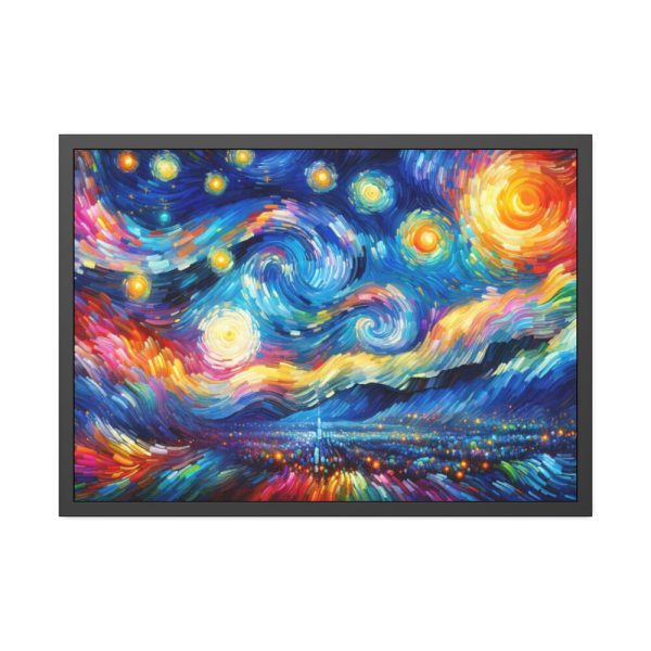 93855-540.jpg Dynamic and Vibrant Starry Sky Framed Poster