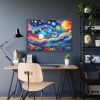 93855-542.jpg Dynamic and Vibrant Starry Sky Framed Poster