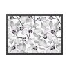 93855-60.jpg Grey Floral Pattern Framed Poster