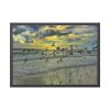 93855-64.jpg Convey of Birds are Flying Duing Sunset Framed Poster