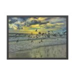 Convey of Birds are Flying Duing Sunset Framed Poster - Image 5