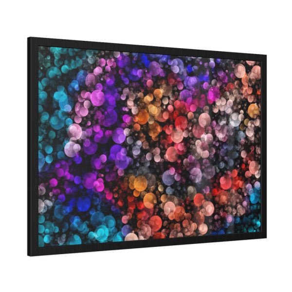 Bokeh Background Lights Texture Framed Poster