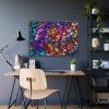 Bokeh Background Lights Texture Framed Poster