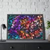 Bokeh Background Lights Texture Framed Poster