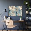 93855-82.jpg Blue Floral Pattern Framed Poster