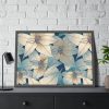 93855-83.jpg Blue Floral Pattern Framed Poster