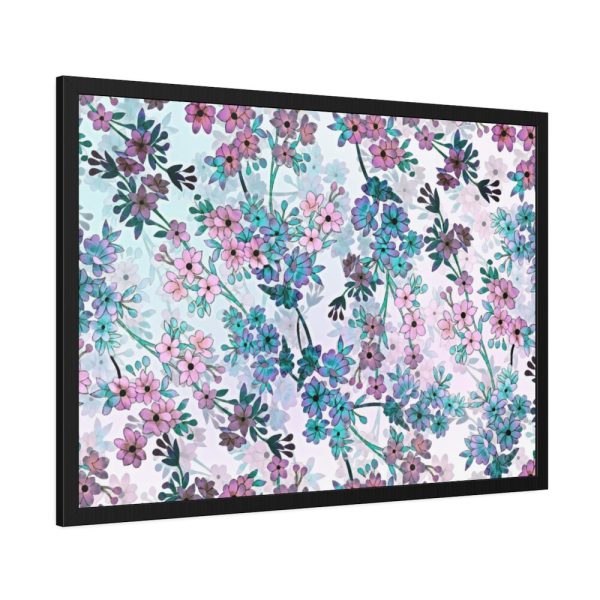 93855-85.jpg Pinkish Floral Pattern Framed Poster